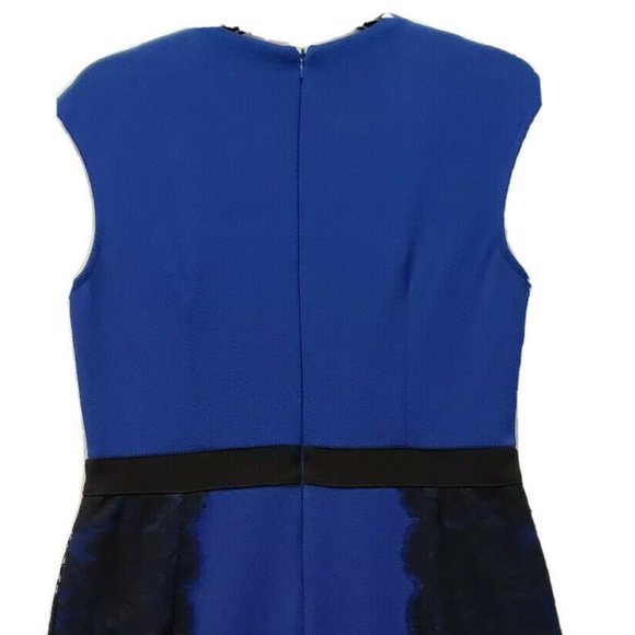 Danny & Nicole Women Sleeveless Sheath Dress Blue - Picture 4 of 8